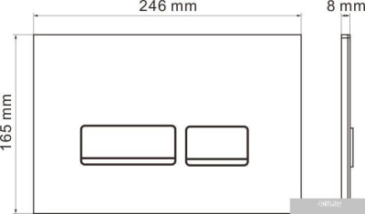 Roxen Cube Bidet One Rimless 6 в 1 StounFix Slim 649838 (чёрное стекло)