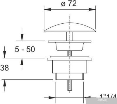 Донный клапан Bonomini 0951OT54S7