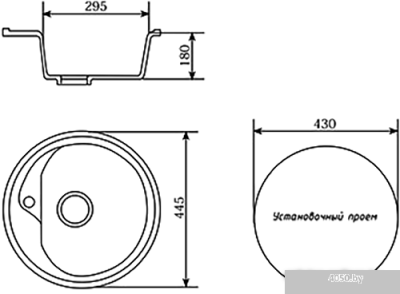 Кухонная мойка Elegrum ES-05 (331)