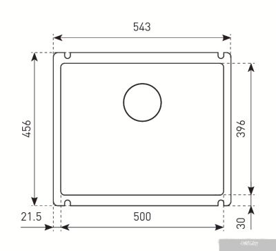 Кухонная мойка Zigmund & Shtain Integra 500 (млечный путь)