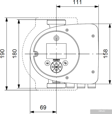 Насос Grundfos Magna3 25-100