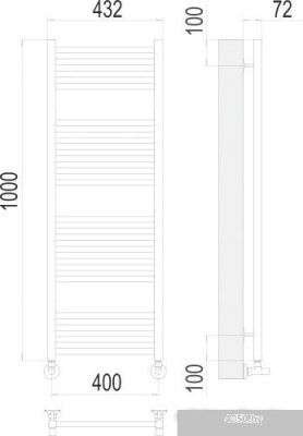 Полотенцесушитель TERMINUS Аврора П20 500х1000