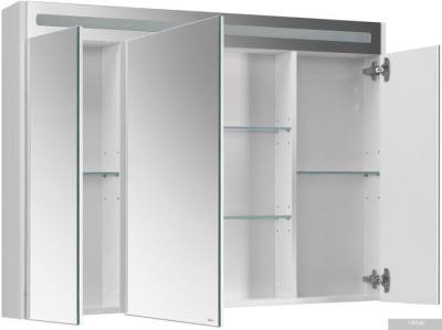 Belux Шкаф с зеркалом Неман ВШ 110 (1, белый глянцевый)