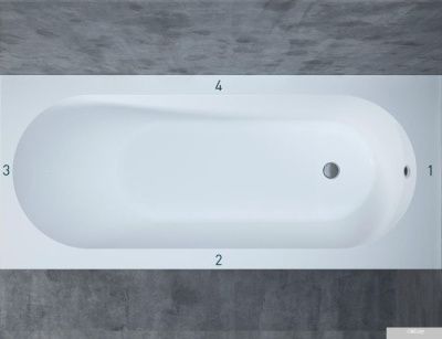 Ванна Salini Ornella 170x75 102311M (S-Sense, матовый)