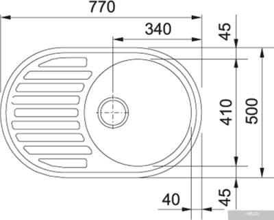 Кухонная мойка Franke ROG 611 (оникс)