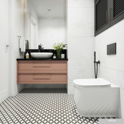 Унитаз Lavinia Boho Relfix Bell Pro 5 в 1 87060216 (черное стекло)