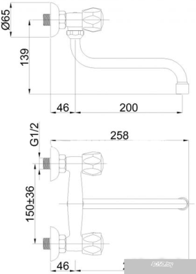 Смеситель Rubineta R-4 Globo (R43002)