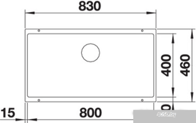 Кухонная мойка Blanco Subline 800-U 526005 (черный)