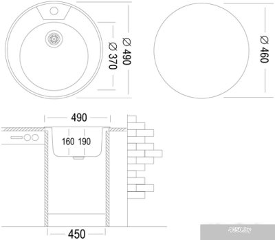 Кухонная мойка Ukinox Фаворит FAD490 6K 0C