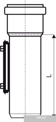 Ревизия ПВХ наружная Ду 160 с прямоугольным люком Ostendorf