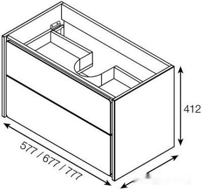 Roca Тумба под умывальник Ronda ZRU9303004