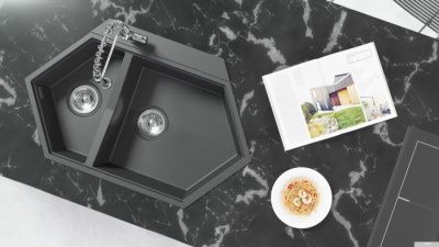 Кухонная мойка KitKraken Creek Y-900M (черный)