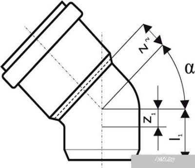 Ostendorf отвод KGB 110x87°