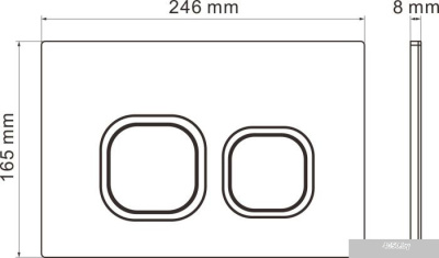 Roxen Antares One Rimless 6 в 1 StounFix Slim 547461 (кнопка: хром)