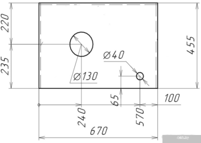 Grossman Столешница Флай-70 507002 (серый)