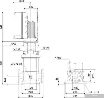 Насос Grundfos CRE 64-3-2 A-F-A-E-HQQE