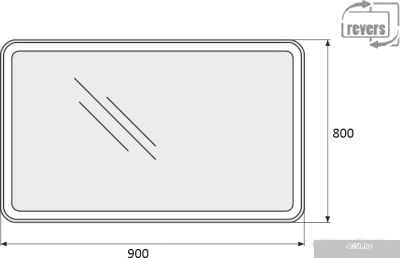 BelBagno Зеркало SPC-MAR-900-800-LED-TCH