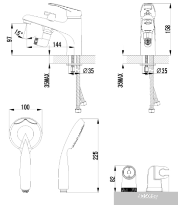 Смеситель Lemark Omega [LM3115C]