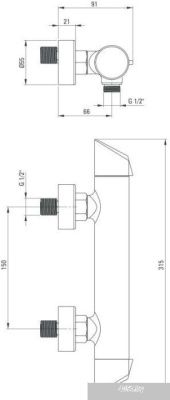 Deante Arnika Titanium BQA D40M