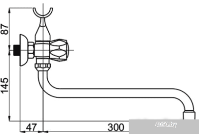Смеситель Rubineta C-1 Cross (K) (C1SK06)