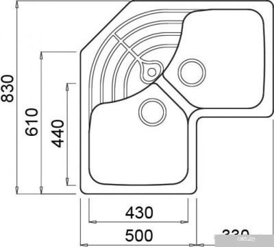 Кухонная мойка Elleci Master Corner Bianco Antico G62