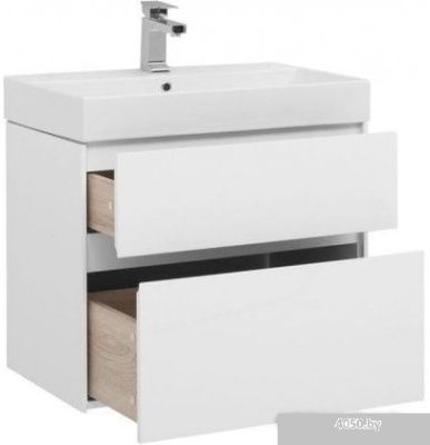 Aquanet Тумба Бруклин 70 00212597 с умывальником Slim Synergy (белый)
