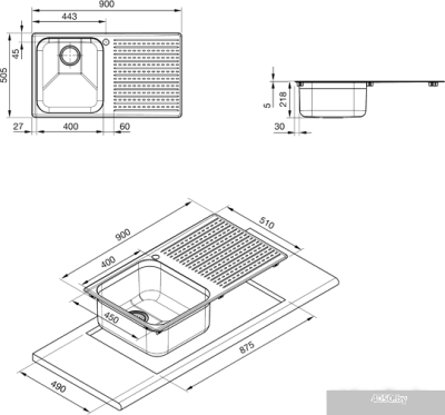 Кухонная мойка Smeg LTS901S-2