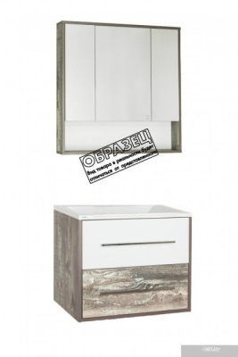 Style Line Шкаф с зеркалом Экзотик 90