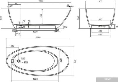 Aqua de Marco Calipso 168x79 1170WCAL