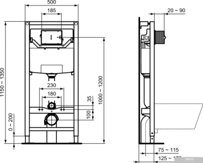 Ideal Standard Tesi AquaBlade T007901+T352701+R020467