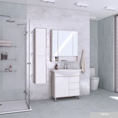 Акватон Шкаф с зеркалом Рико 80 1A215302RIB90