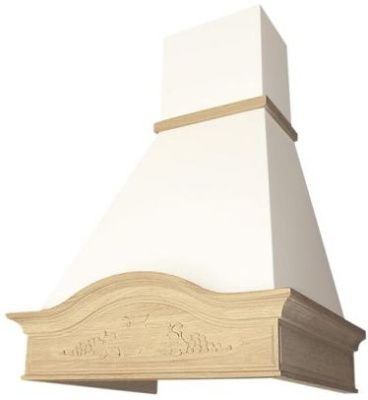 Кухонная вытяжка Elikor Вилла Фрукты 90П-650-П3Д (бежевый/дуб неокрашенный)