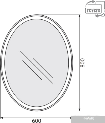 BelBagno Зеркало SPC-VST-600-800-LED-TCH