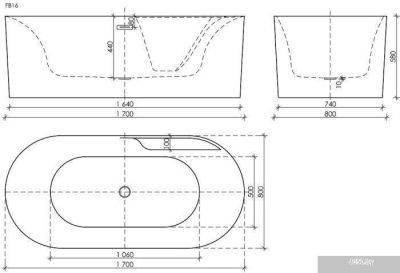 Ceramica Nova Omega FB16 170x80