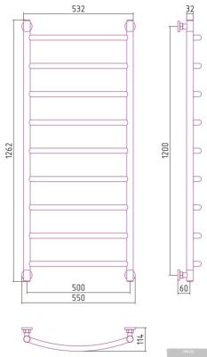 Сунержа Галант+ 1200х500 30-0200-1250