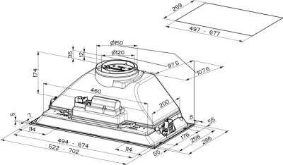 Кухонная вытяжка Faber Inka ICH SS A52 I.Smart HCS 305.0599.323