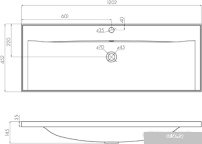 Умывальник Акватон Айрис 120 1A729631AG010