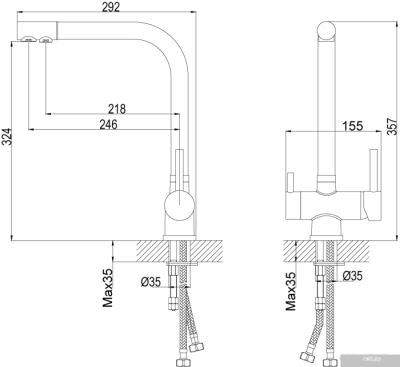 Смеситель Rossinka Silvermix Z40-25