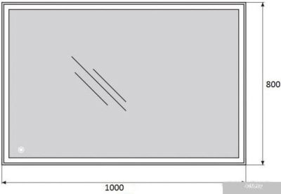 BelBagno Зеркало SPC-GRT-1000-800-LED-TCH