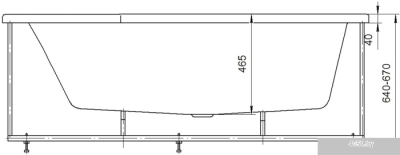 Ванна Aquatek Медея 170x95L