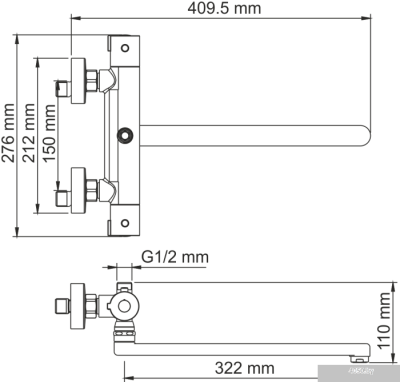 Смеситель Wasserkraft Berkel 4822L Thermo