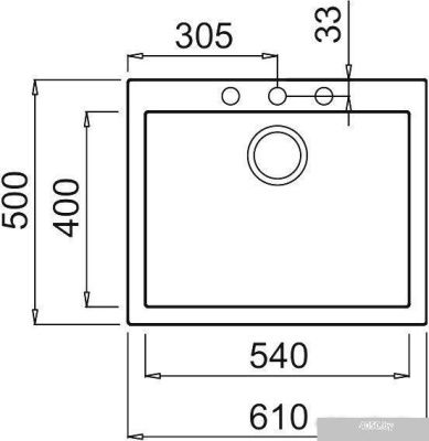 Кухонная мойка Elleci Quadra 110 Cemento 48