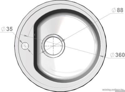 Кухонная мойка Polygran F-05 (бежевый)
