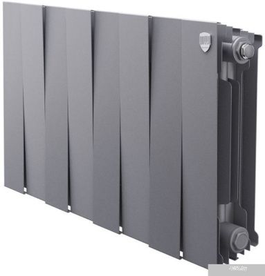 Royal Thermo PianoForte 300 Silver Satin (8 секций) боковое подключение