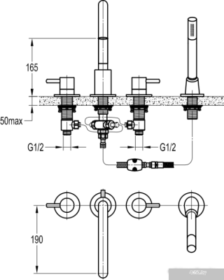 Смеситель Omnires Y Y1232