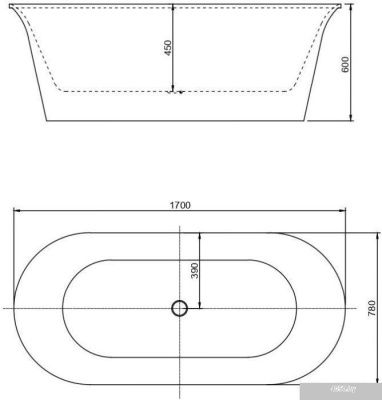 Aquanet Family Smart 170x78 00260047