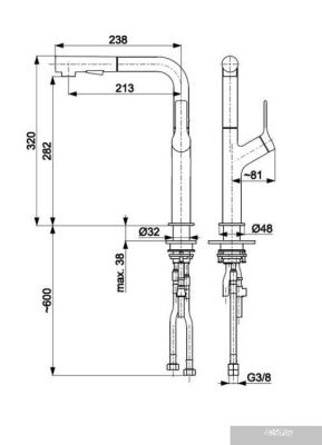 Armatura Duero Design 6623-220-31