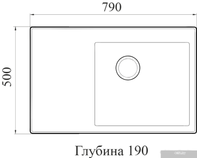 Кухонная мойка FostoGran FG Веста (404-антрацит)