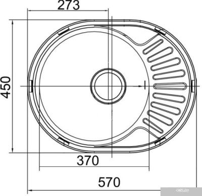 Кухонная мойка Stellar 5745D 18 см