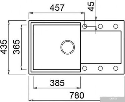 Кухонная мойка Elleci Easy 290 Espresso 78